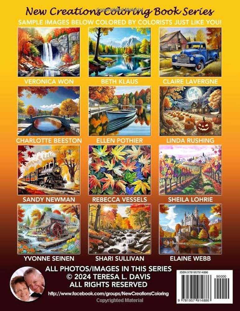 Amazon.com: New Creations Coloring Book Series: AutumnScapes